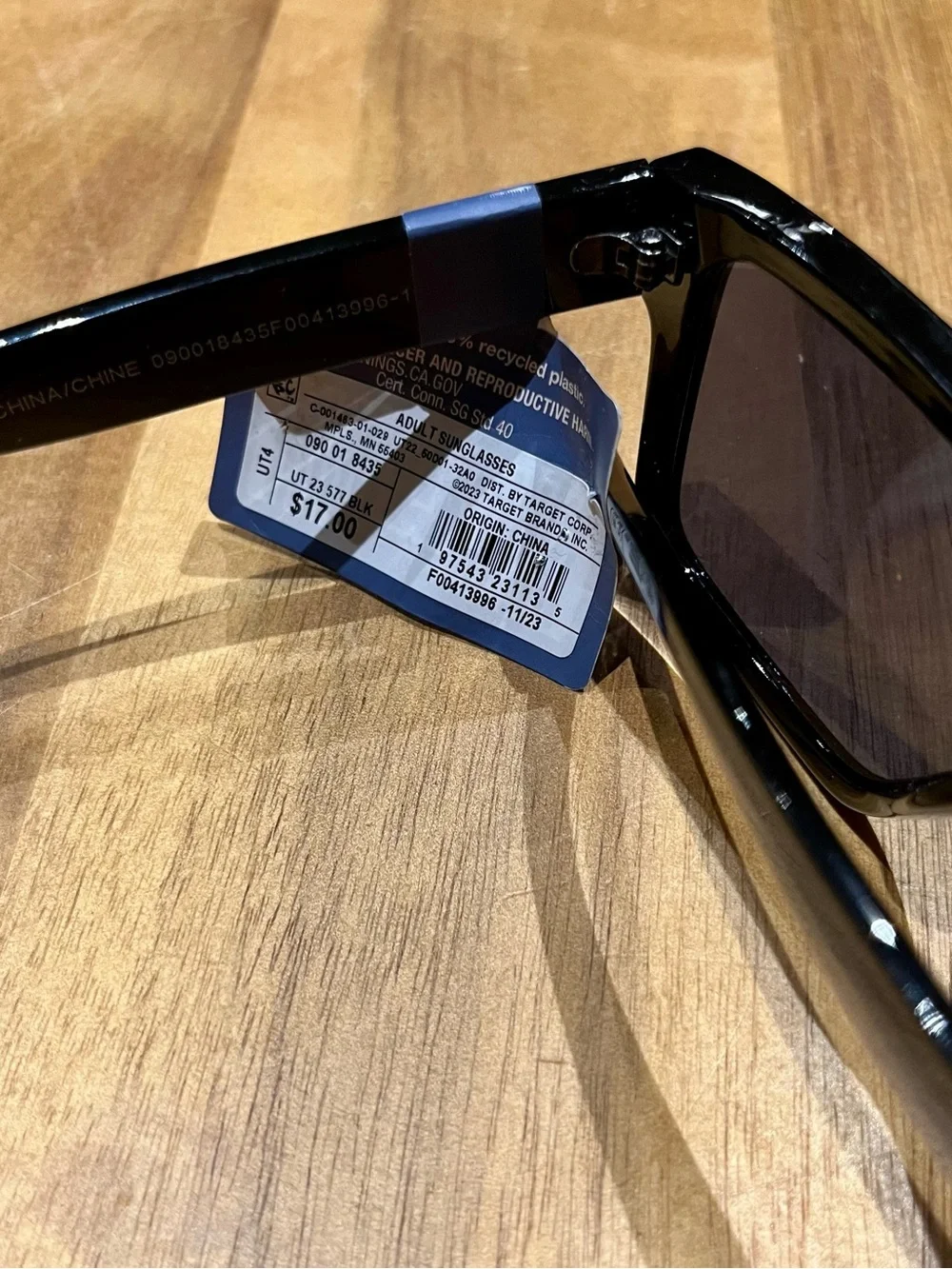 Universal Thread - Greenish-Brown Square Frame Sunglasses with Dark Lenses